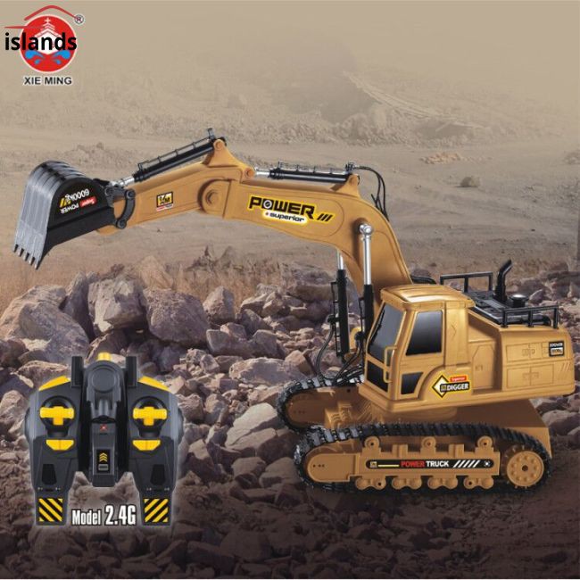 Xe Xúc Đất Điều Khiển Từ Xa 10 Kênh Tỉ Lệ 1: 18