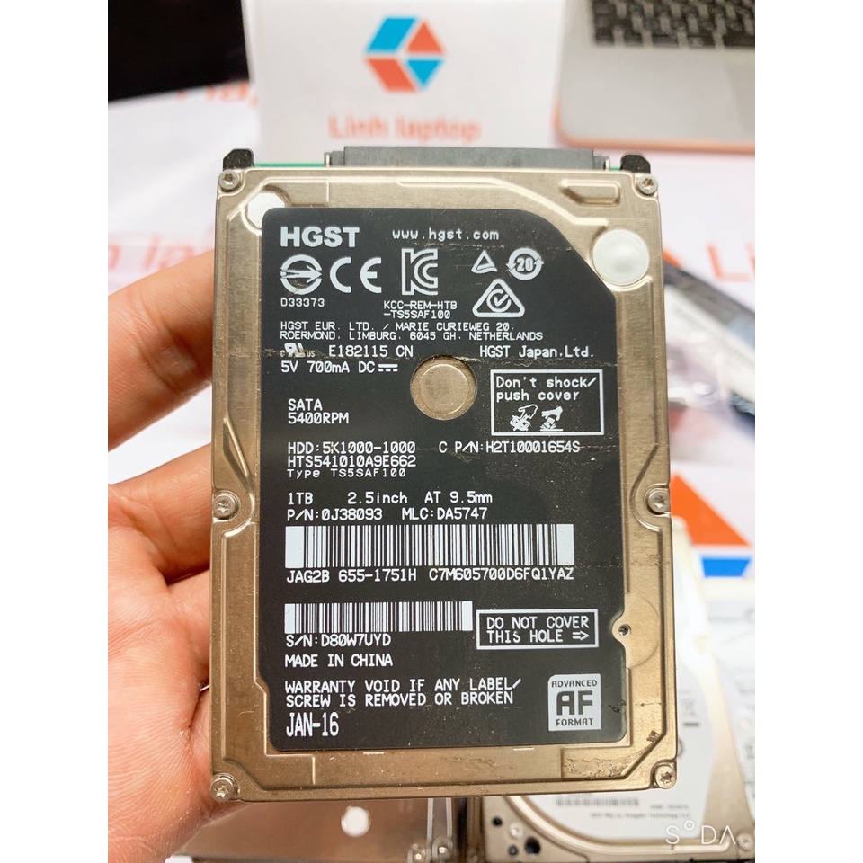 Ổ cứng laptop - 2.5 inch 1Tb - 500G -  320GB - 250G - 200G - hàng tháo máy