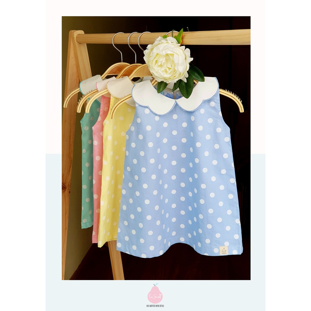 [Mã SKAMLTSM9 giảm 10% đơn 99K] Váy ba lỗ mùa hè chấm bi