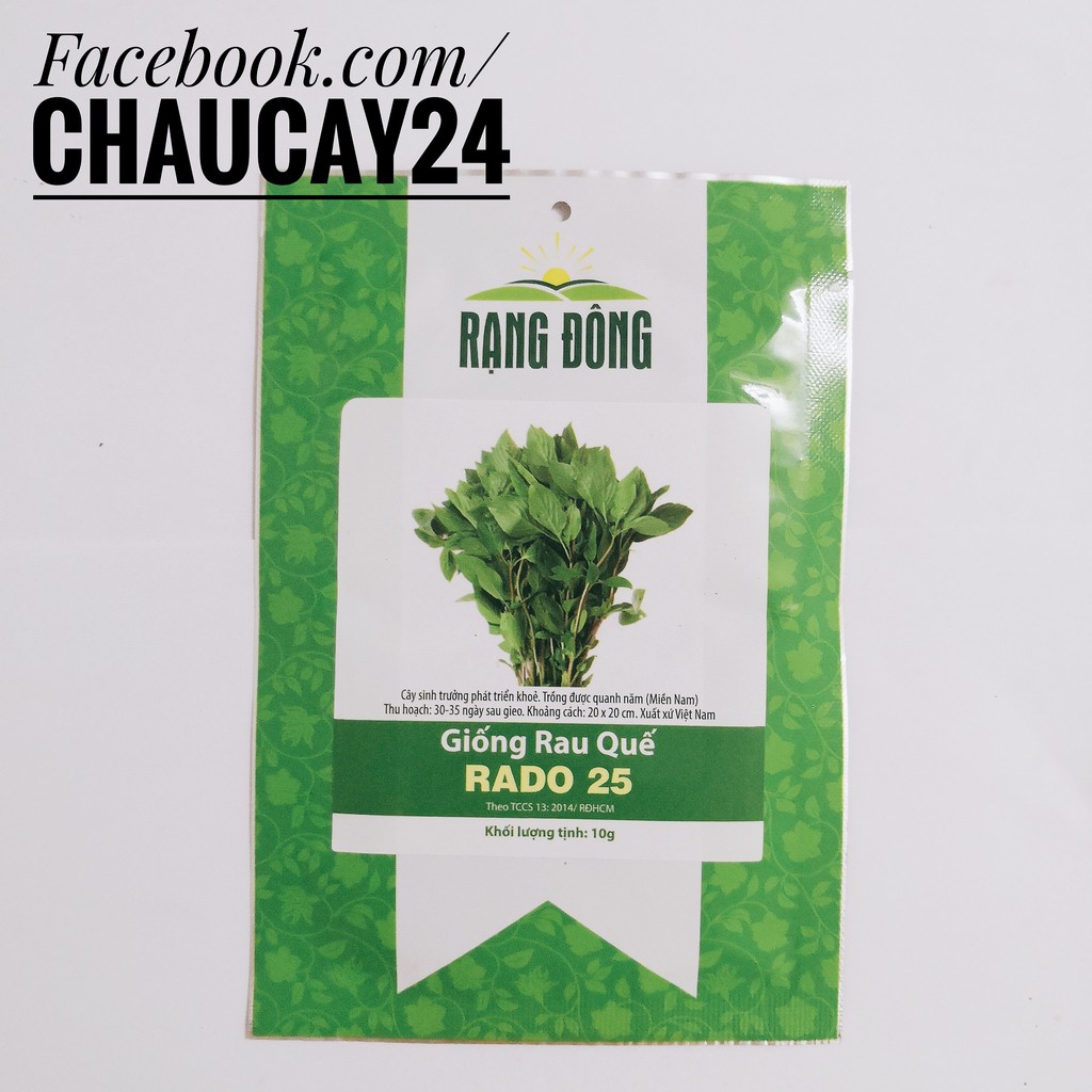 Rau Húng Quế (10gr) Hạt Giống Rau Thơm Ngon, dễ trồng