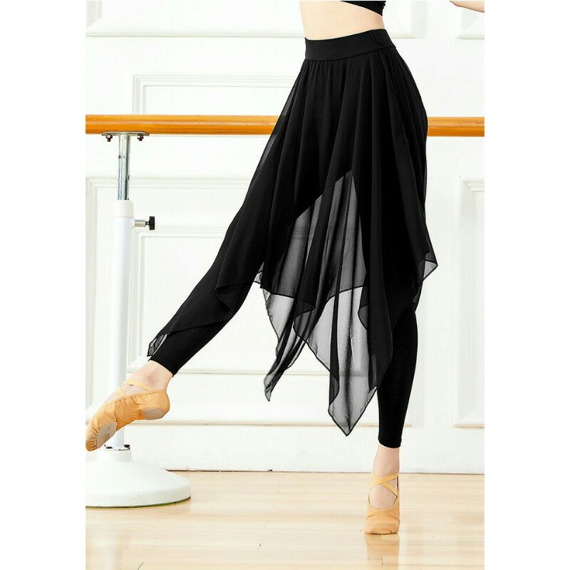 Quần legging liền tà váy dài múa cổ trang Q01 (sẵn màu đen) | BigBuy360 - bigbuy360.vn