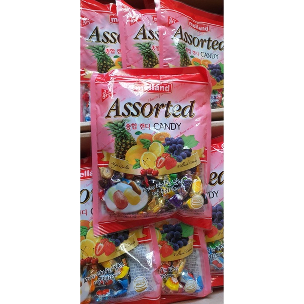 KẸO MELLAND HÀN QUỐC VỊ HOA QUẢ GÓI 250G