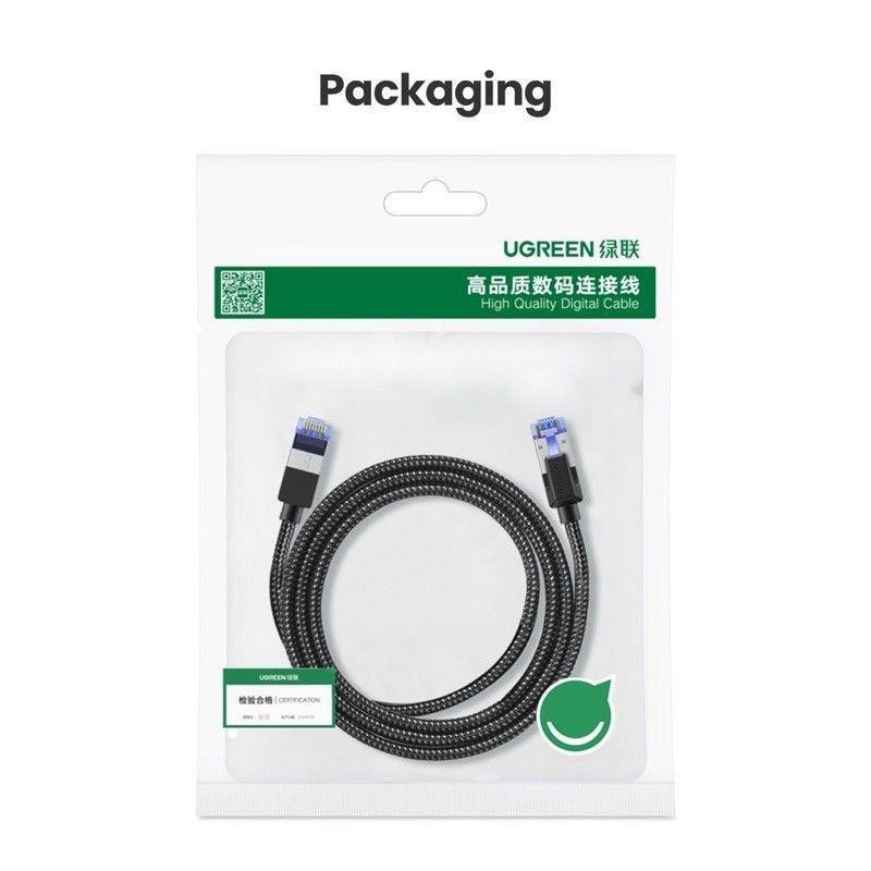 Cáp mạng Cat8 đúc sẵn bọc dù dài 1-5M chính hãng UGREEN NW153