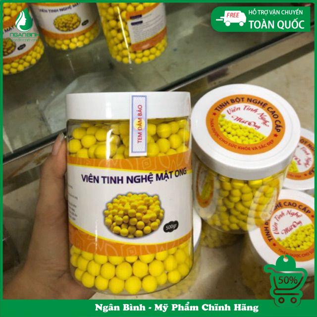 Nghệ Viên Mật Ong Rừng 500G, Viên Nghệ Mật Ong Dùng Tốt Với, Tinh Bột Nghệ,