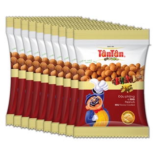 Combo đậu phộng tân tân vị bbq gói 50g - 10 gói