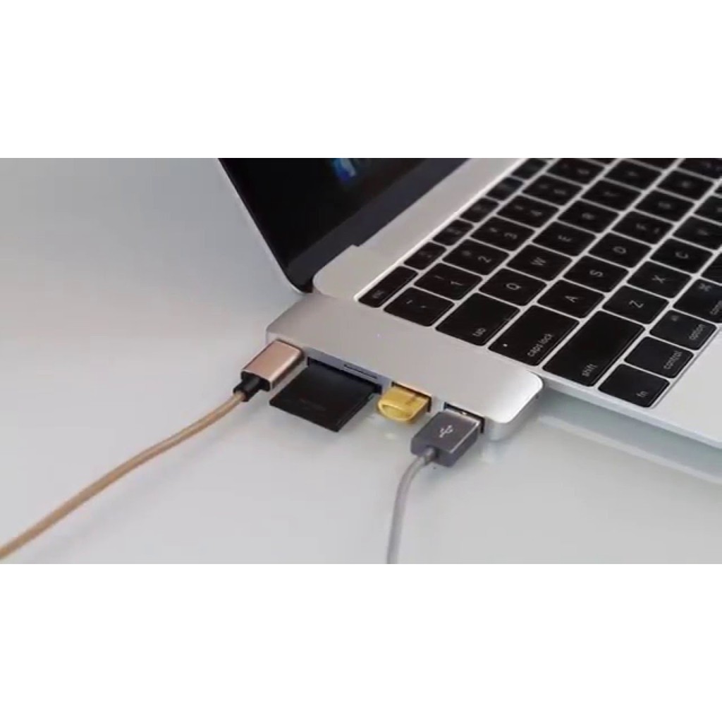 Cổng Chuyển HyperDrive 5-in-1 USB-C Hub Cho Macbook, Laptop, Surface và iPad