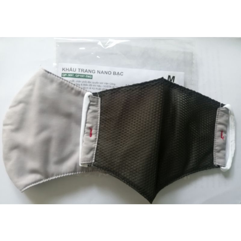 Set 2 Khẩu Trang Nano Bạc QP197-TNG