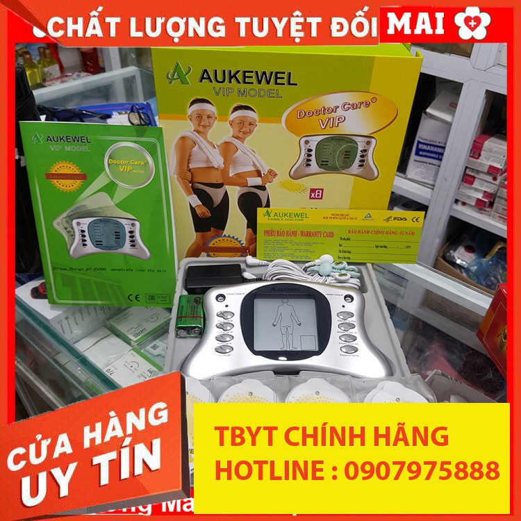 TBYT999 Máy Massage Xung Điện Trị Liệu Aukewell Doctor Care Vip 8 Miếng Dán [Bảo Hành 05 Năm] NEW