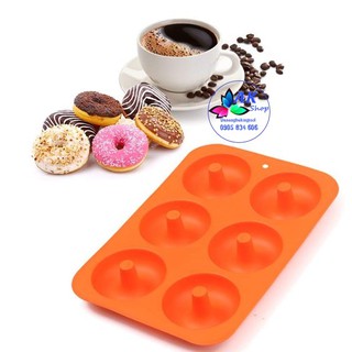 KHUÔN SILLICON 6 DONUT 7.5CM ( 2503.070)