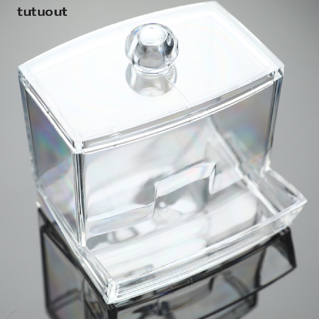 Hộp Đựng Bông Tăm Bằng Acrylic Trong Suốt Tiện Dụng