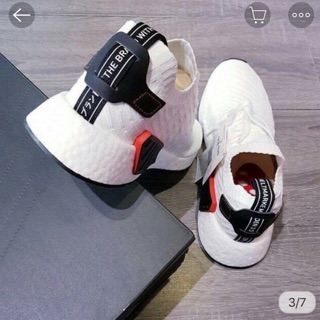 [SALE SỐC] Giày sneaker NMD CỔ CHUN FULL TRẮNG