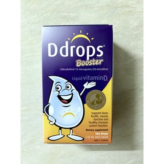 Vitamin D3 Ddrops Booster 600iu (cho bé 1 tuổi trở lên) Của Mỹ Cho Xương Chắc Khỏe DATE T10/2024