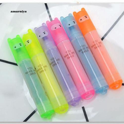 Bộ 6 bút dạ quang 6 màu