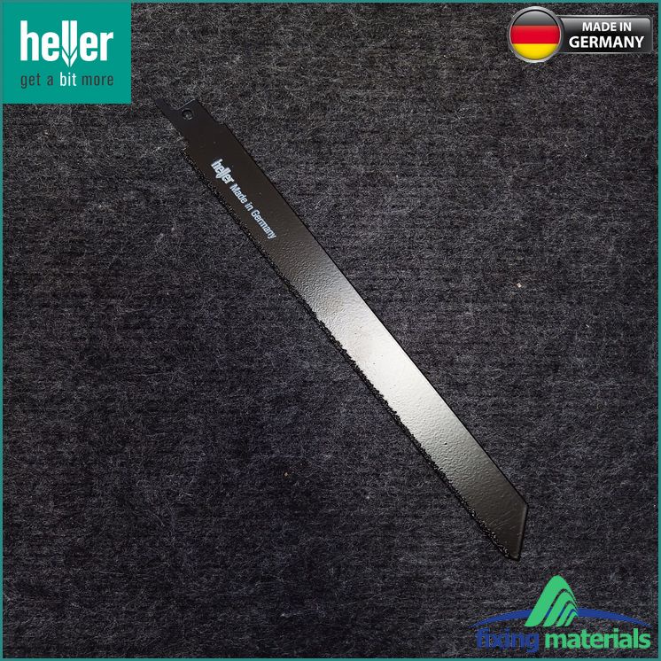 S1130Riff- Lưỡi cưa kiếm HELLER HM  25813 5, răng đính hạt kim li ti (Cắt thép ống đúc, gạch)