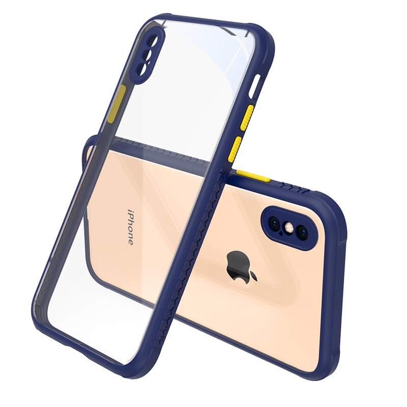 Ốp Điện Thoại Koosuk Cho Iphone 6 6s 7 8 Plus X Xr Xs Max Có Lưng Trong Suốt Và Viền Bảo Vệ Camera