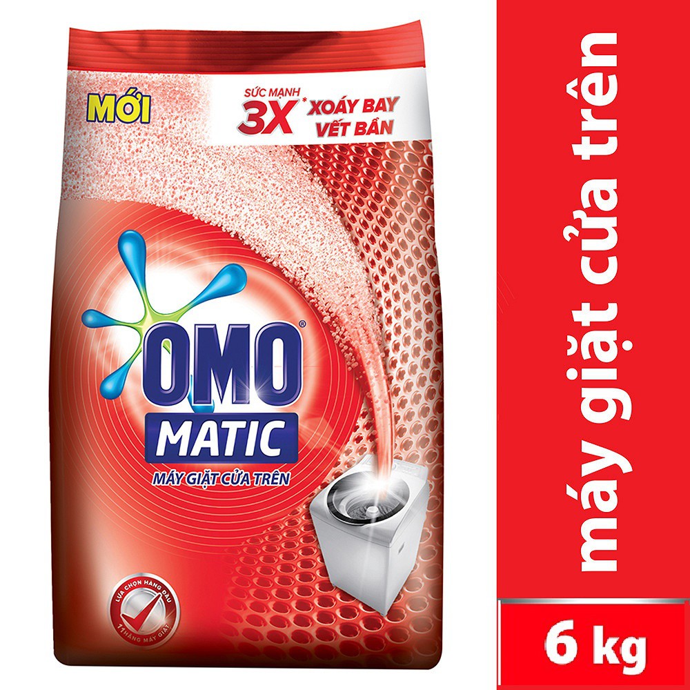 Bột giặt Omo Máy 6kg gói