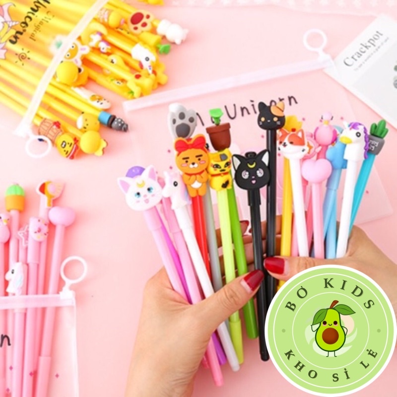 Set 20 Bút Nước cu te,Bút Bi Cute, Bút Nước Nhiều Mẫu Hoạt Hình Cực xinh