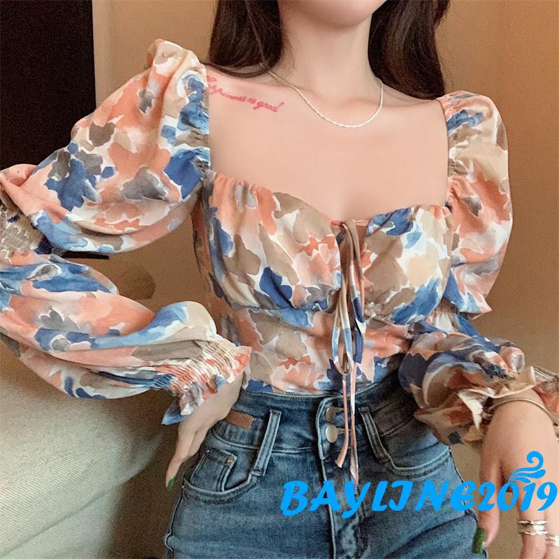 Áo Lửng Tay Dài Cổ Vuông Thời Trang Quyến Rũ Cho Nữ | BigBuy360 - bigbuy360.vn