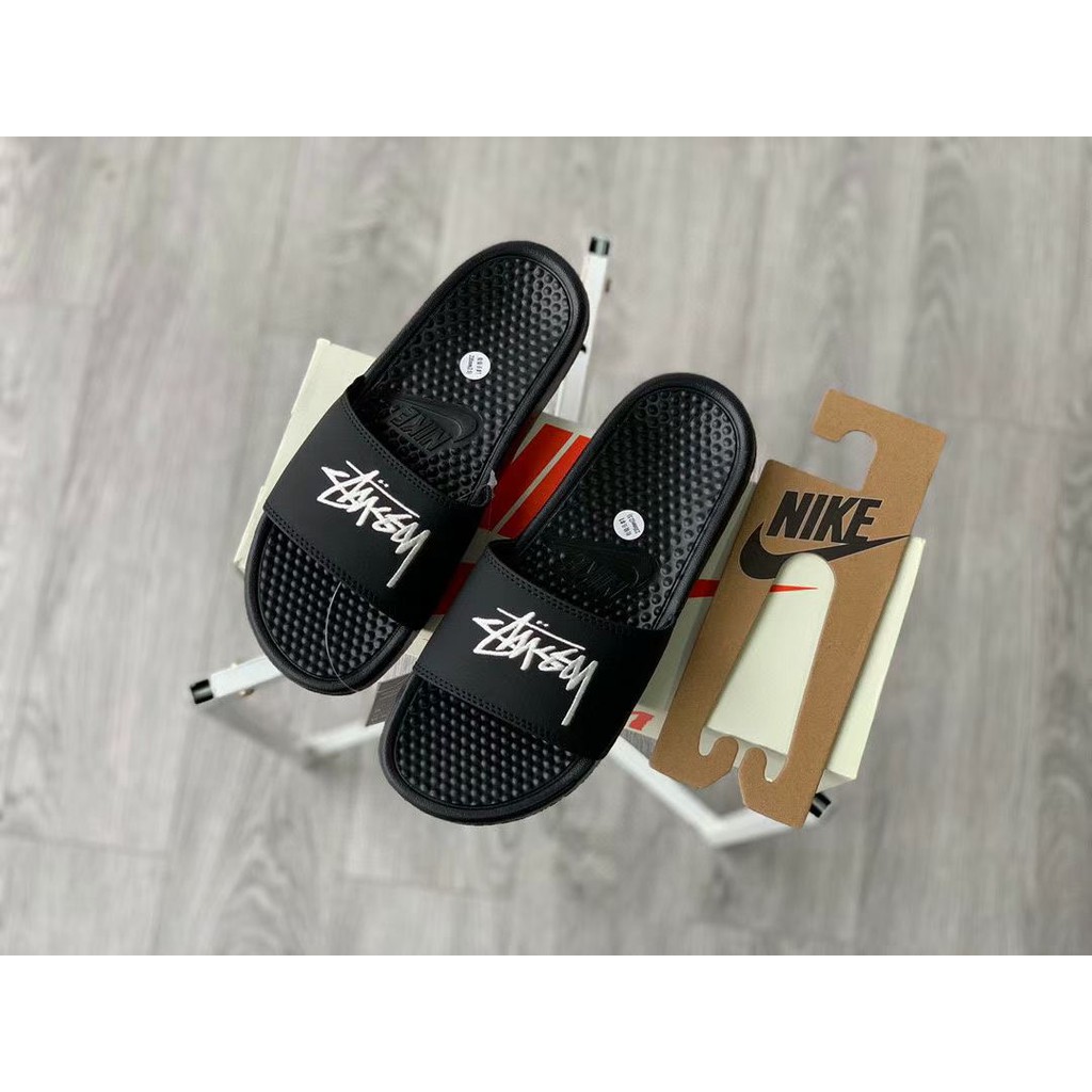 Dép Lê Thời Trang Sành Điệu✖️ Dép Lê Benassi Off Noir Màu Đen Thời Trang Dành Cho Nam Và Nữ