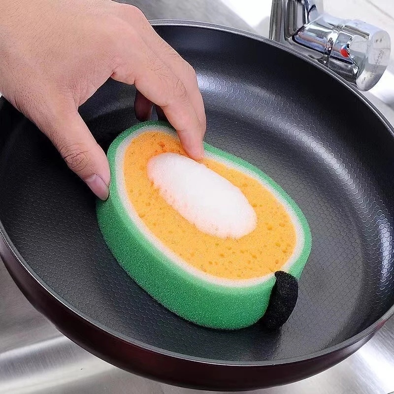 Miếng Bọt Biển Rửa Chén / Chảo Hình Trái Cây Đa Năng Tiện Dụng Cho Nhà Bếp