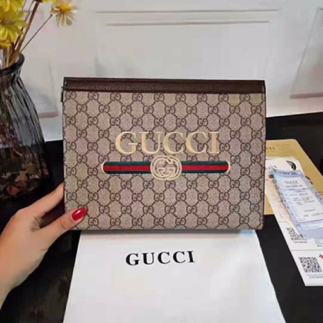 Cluth Cầm Tay Chữ G Full Box Đế Rộng Rosabeli