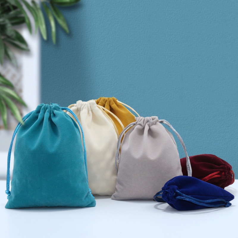 Túi vải rút đựng đá guasha, đựng đồ tiện dụng kích thước 10*12cm giao màu ngẫu nhiên