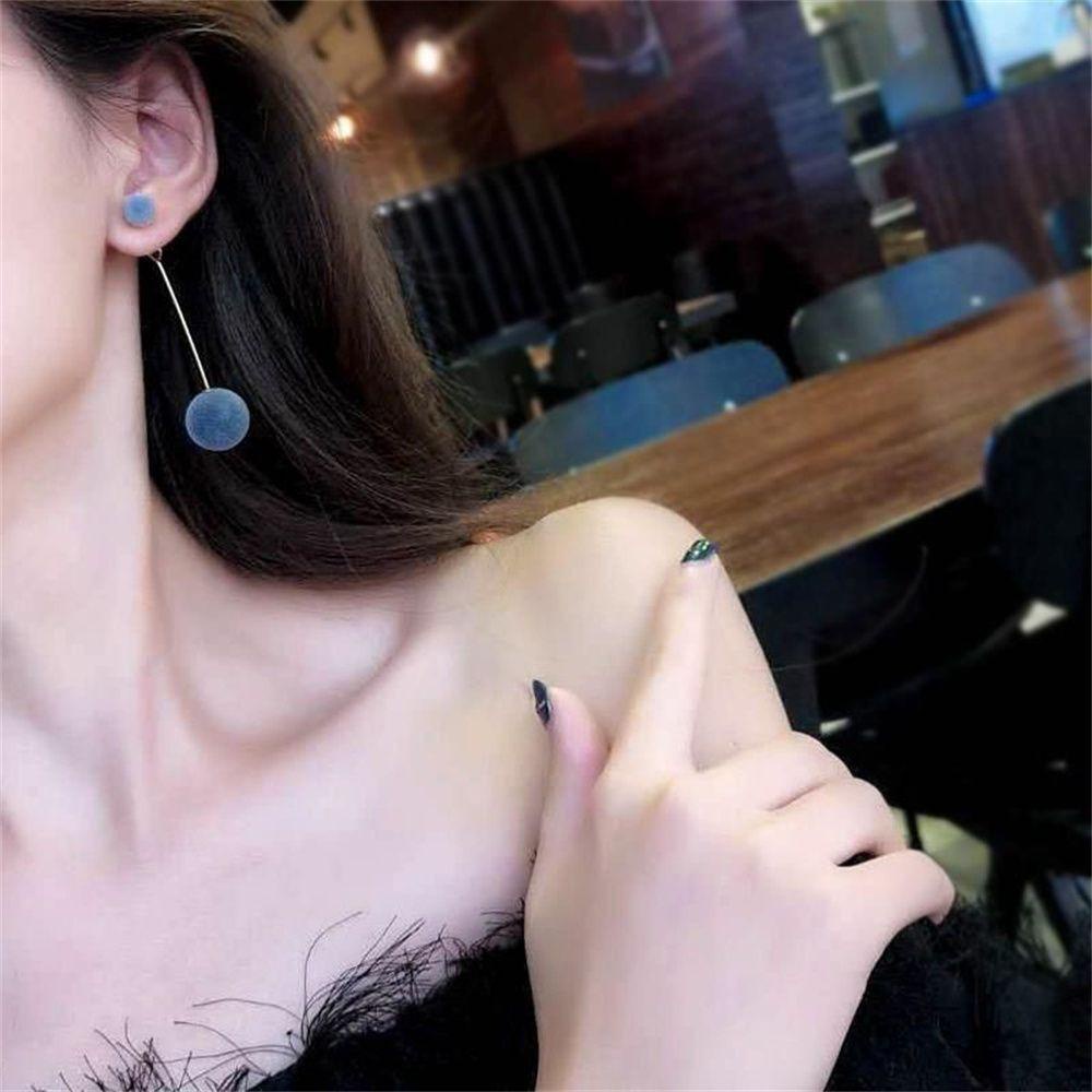 EUTUS Khuyên Tai Dáng Dài Gắn Quả Bông Thời Trang Cho Nữ