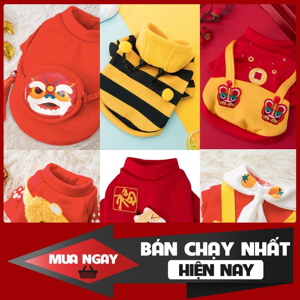 Áo đỏ Tết siêu xinh cho thú cưng 0