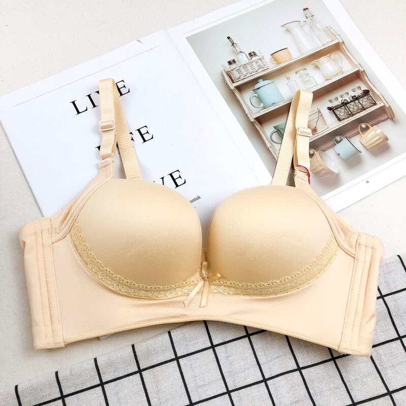 Áo lót không gọng su đệm dày mút mềm đẩy ngực size bé(32)