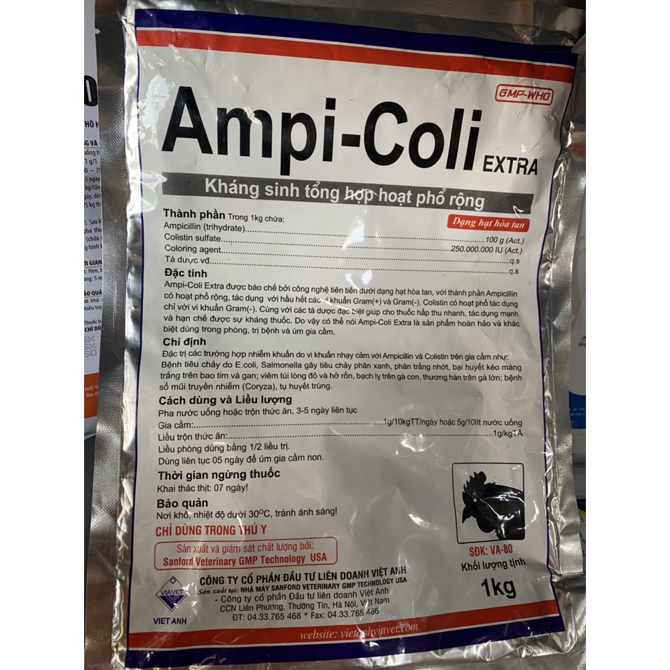 AMPI - COLI extra  ampi 10%, colis 25 triệu Ampicolis