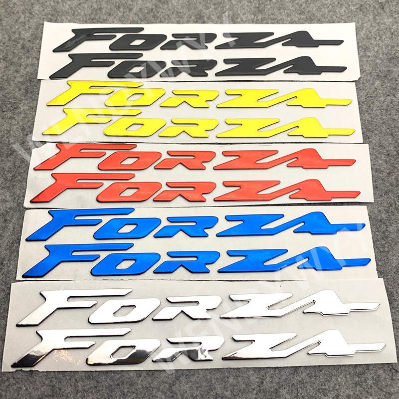 Miếng Dán LOGO 3D Bằng Nhựa Crom Mềm Trang Trí Xe Mô Tô HONDA Forza 150 250 300 350 750