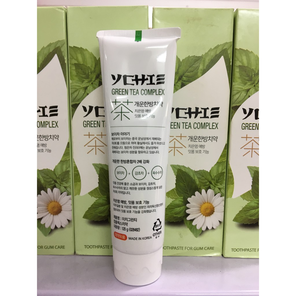 Kem đánh răng Ychie thảo mộc trà xanh hoa cúc 120g