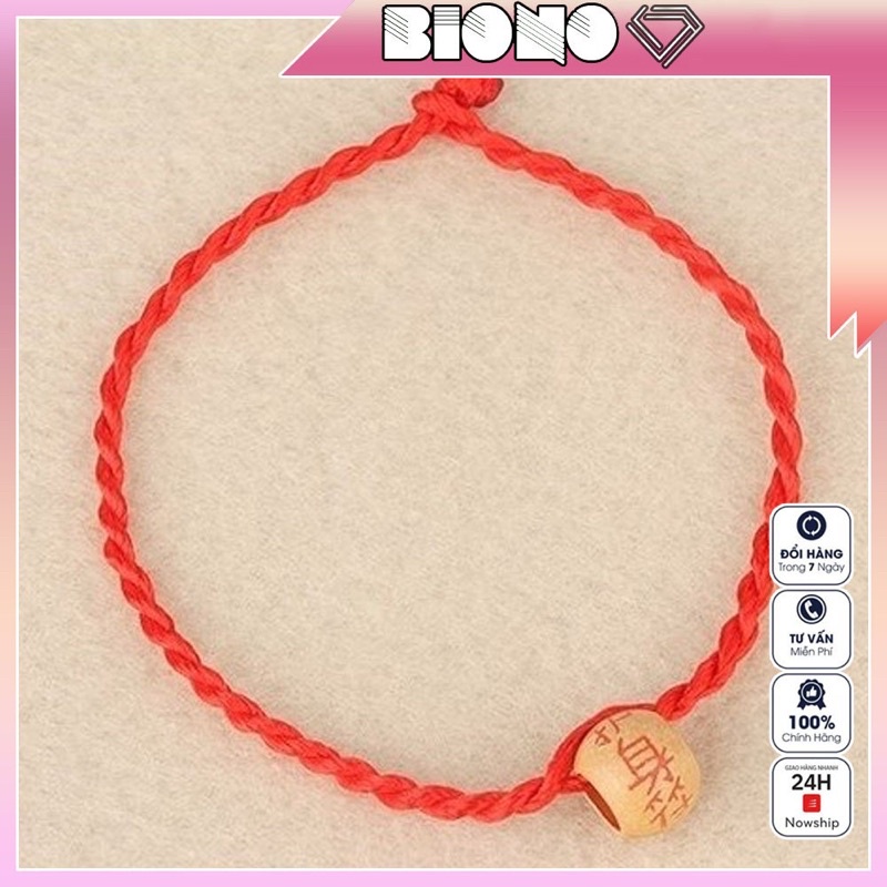 Combo 100 dây chỉ đỏ gỗ dâu hàng đẹp