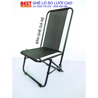 Ghế xếp lò xo lưng cao