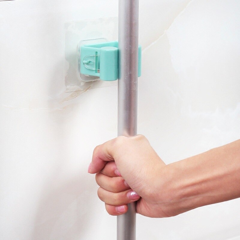 Giá Treo Cây Lau Nhà Gắn Tường Giá Treo Chổi Cọ Ô, Móc Treo Dụng Cụ Làm Sạch Phụ Kiện Nhà Bếp, Đựng Đồ Phòng Tắm