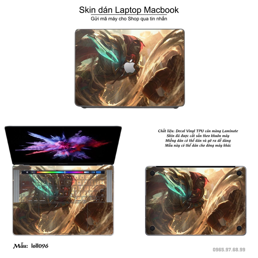 Skin dán Macbook mẫu Liên Minh Huyền Thoại (đã cắt sẵn, inbox mã máy cho shop)