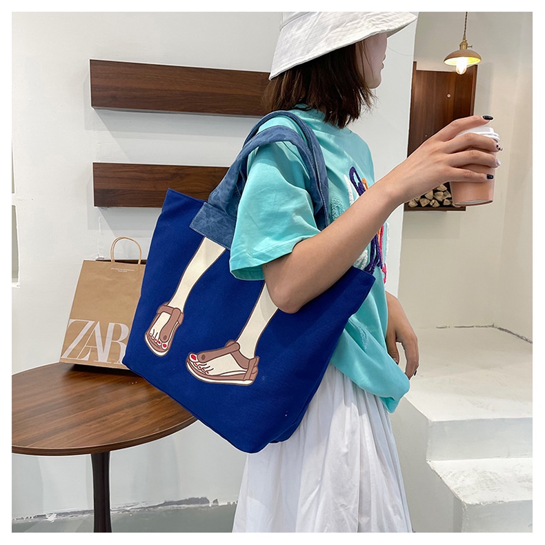 Túi Xách Denim Kích Thước Lớn Phong Cách Hàn Quốc Thời Trang Mới 2022 Cho Nữ