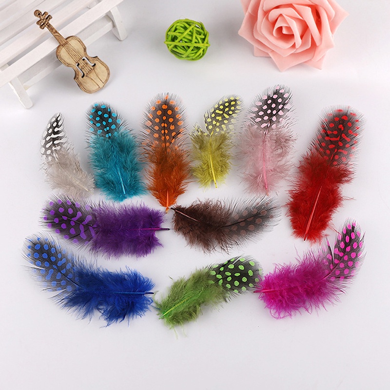 10 lông vũ tự nhiên 5-10cm nguyên liêu làm trâm trang sức cổ trang