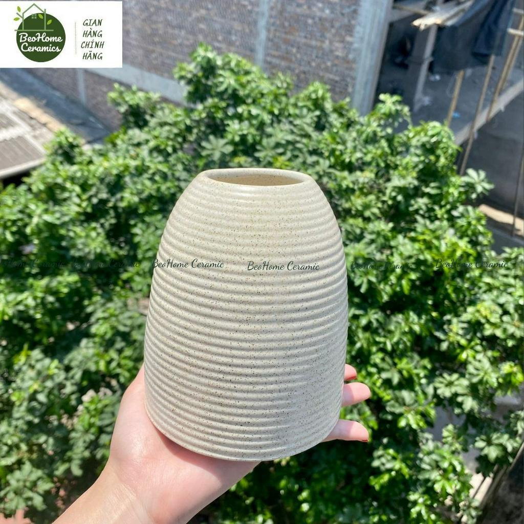 Lọ Hoa Bình Sứ Dáng Chuông Size Mini 15cm Cắm Hoa đẹp Gốm Sứ Bát Tràng Cao Cấp