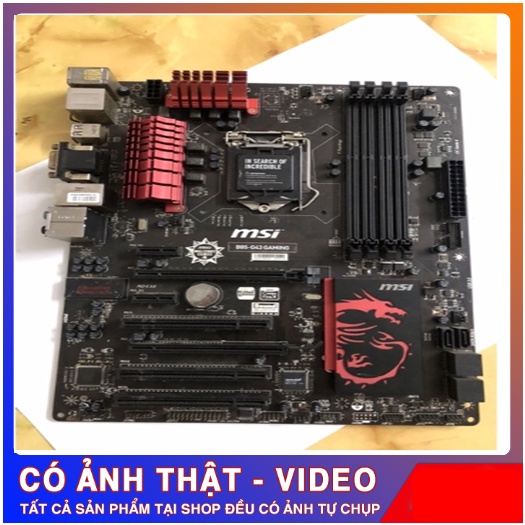 Main nguyên bản MSI B85-G43 gaming bản rồng đỏ đã test kĩ