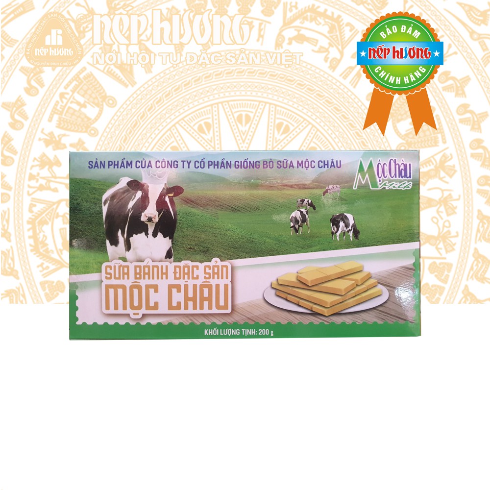 Bánh sữa Mộc Châu - Hộp 200g - Đặc sản Sơn La