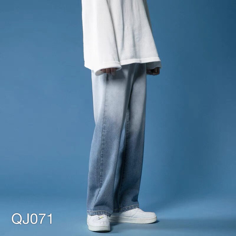 Quần Jean Baggy nam VN CLO ống ộng phối màu - QJ071