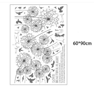 Decal hoa bồ công anh