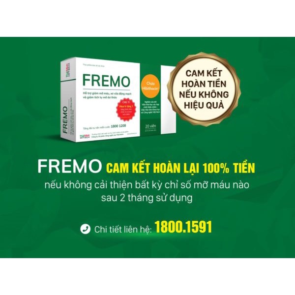 FREMO – Giúp giảm mỡ máu, gan nhiễm mỡ từ Viện Hàn lâm KH&amp;CN Việt Nam