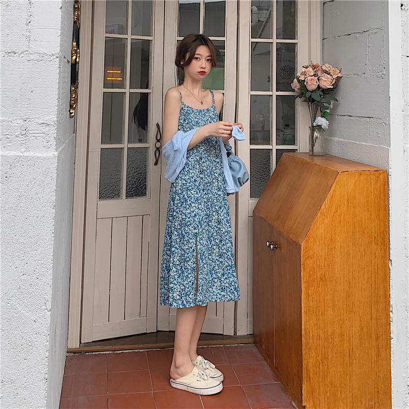 đầm ulzzang Voan Hoa Tay Dài Thời Trang Dành Cho Nữ | BigBuy360 - bigbuy360.vn