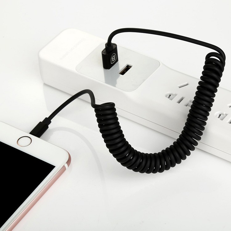 Cáp sạc nhanh ip xoắn lò xo Baseus chính hãng