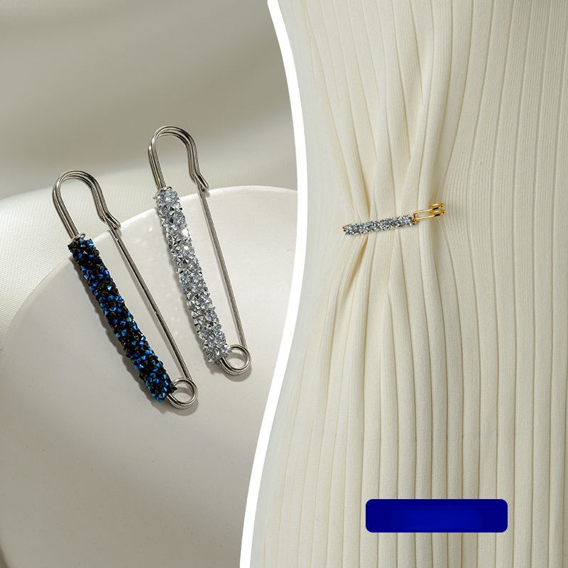 Ghim Cài Áo/Áo Khoác Cardigan Đính Pha Lê Nhân Tạo Chống Chói Thời Trang Hàn Quốc