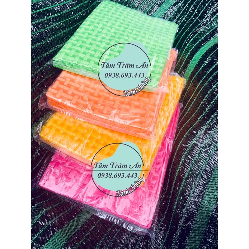 1kg BÁNH TRÁNG HCN MỎNG 4 màu