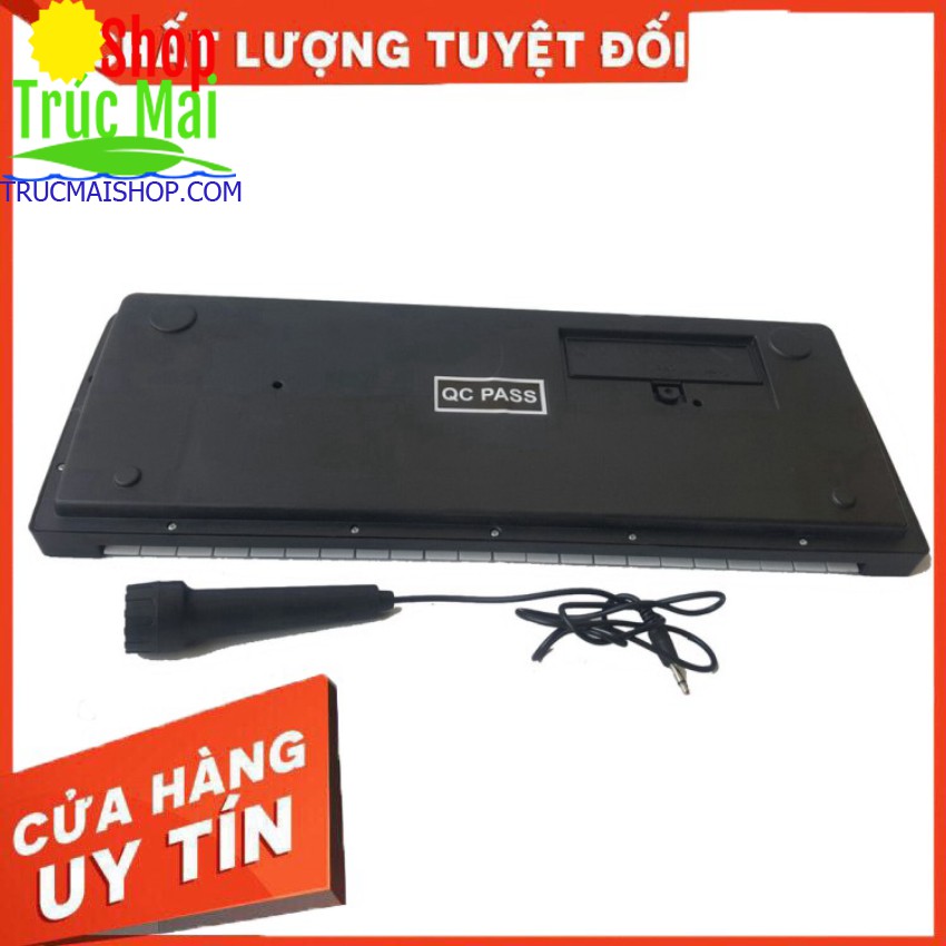 Đàn Piano Electronic Keyboard 61 Phím Kèm Mic Cho Bé