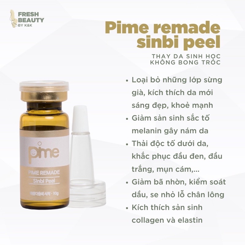 Peel da không bong tróc sinh học dịu nhẹ pime feel up sinbi peel